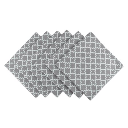 DESIGN IMPORTS Gray Lattice Napkin CAMZ10484